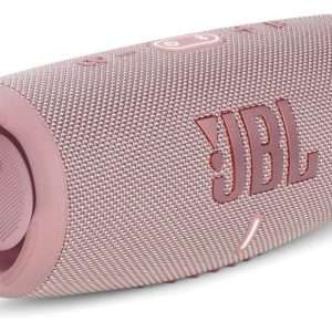 Pink JBL Charge 5 Portable Bluetooth and Waterproof Speaker With Powerbank