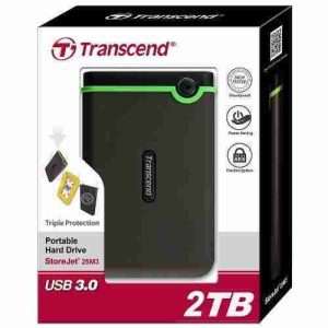 Transcend 2TB USB 3.1 Gen 1 External Hard Drive (TS2TSJ25M3S)