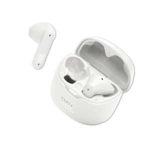White JBL Tune Flex Earbuds