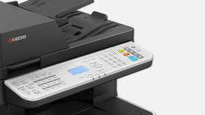 Front view of Kyocera ECOSYS MA4500ix Printer with touchscreen panel