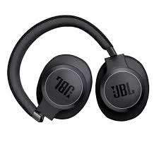 Foldable design of Black JBL Live 770NC headphones