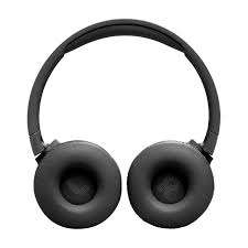Front view of Black JBL Tune 670NC Wireless On-Ear Headphones