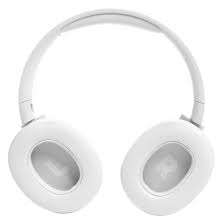 Front view of White JBL Tune 720BT Wireless Over-Ear Headphones