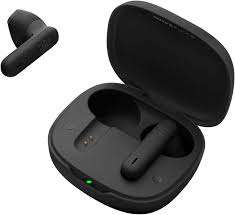 Black JBL Wave Flex TWS Bluetooth Wireless Earphones in charging case