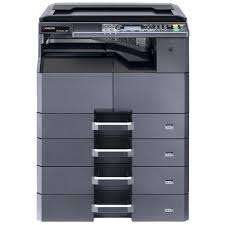 Top scanner lid of TASKalfa 2020 open with document loaded