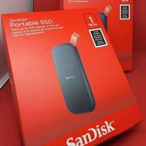 SANDISK E30 Portable External SSD 1TB – Black