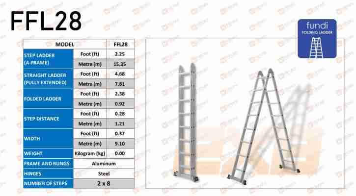 Fundi Folding Ladder FFL28