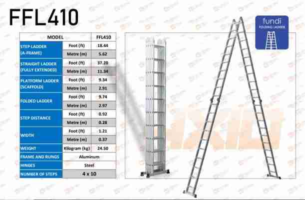 Fundi Folding Ladder FFL410