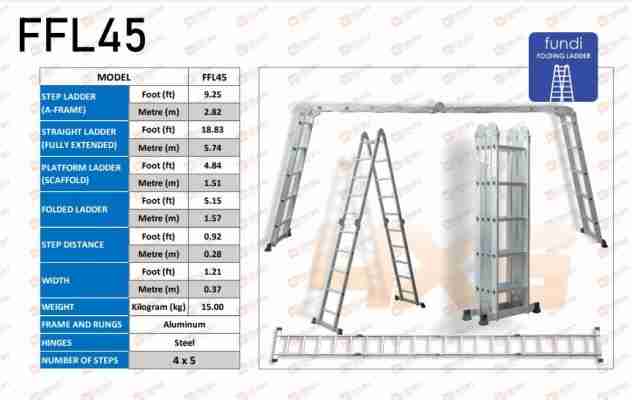 Fundi Folding Ladder FFL45