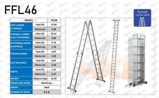 Fundi Folding Ladder FFL46