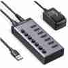 UGREEN 7-Port Powered USB-A 3.0 Hub UK Power adaptor - CM481 (UG- 90306)