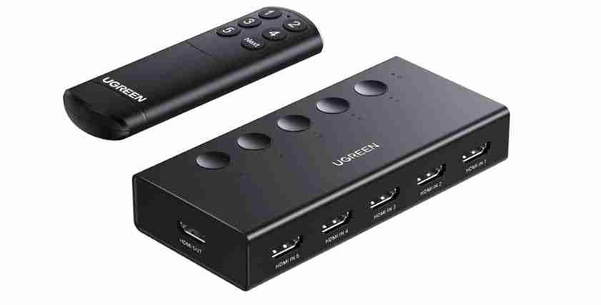 UGREEN HDMI Switch 5-In 1-Out - CM568 (UG- 90512)