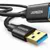 UGREEN USB 3.0 A Male To Female Extension Cable 3M Black - US129