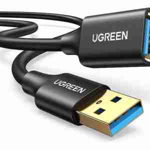 UGREEN USB 3.0 A Male To Female Extension Cable 3M Black - US129