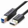 UGREEN USB 3.0 AM to BM Print Cable 2m Black - US210
