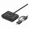 UGREEN USB-A 3.0 4-Port Hub with USB-C & USB-A 2-in-1 interface 1M Black - CR113