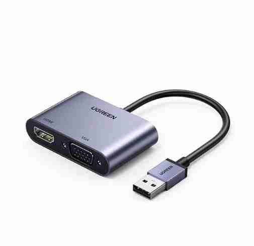 UGREEN USB-A 3.0 to HDMI + VGA Converter - CM449