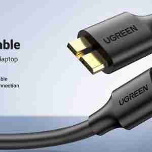 UGREEN USB-A 3.0 to Micro USB 3.0 Male Cable 1m Black - US130