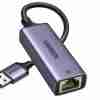 UGREEN USB-A 3.0 to RJ45 Gigabit Ethernet Adapter Aluminum Case Space Gray - CM209