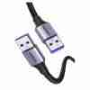 UGREEN USB-A Male to USB-A Male USB 3.0 Alu Case Braided Cable 2M Black - US373