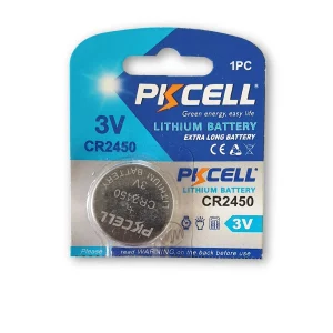 PKCELL CR2450 3V Lithium Button Cell Battery