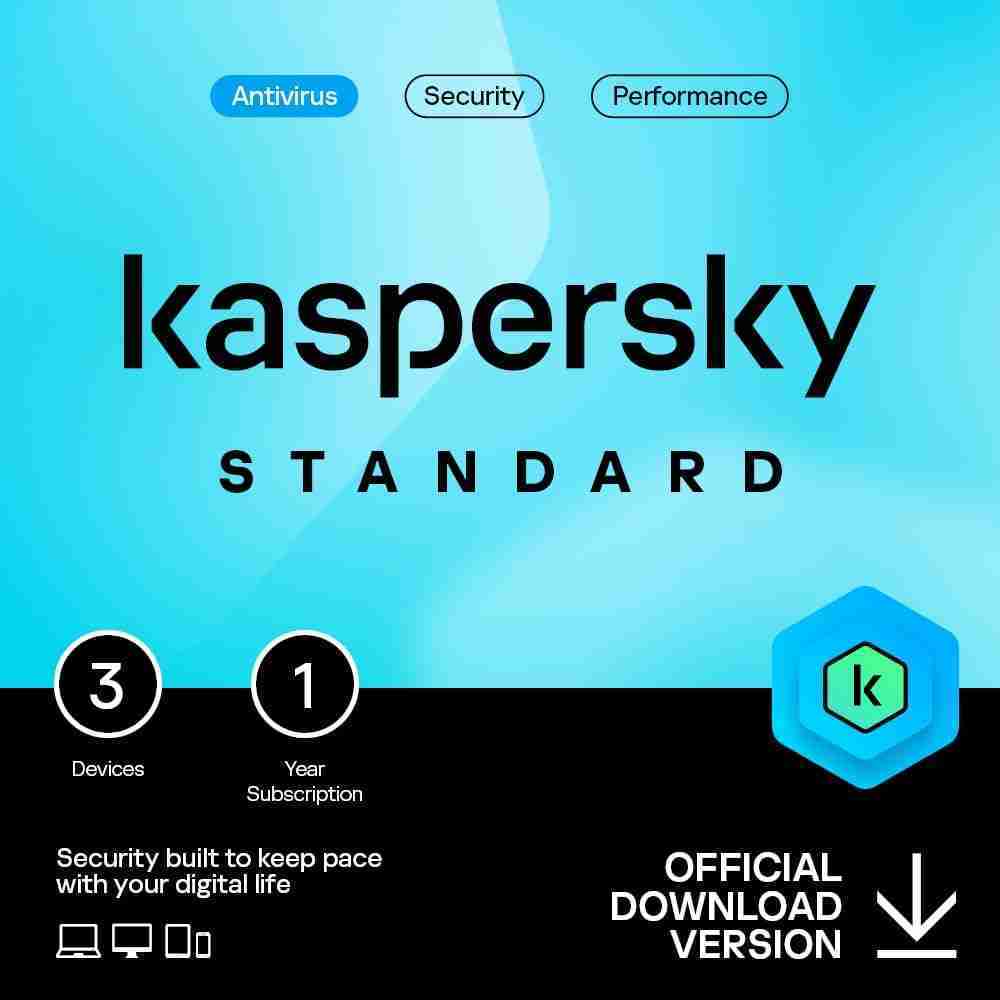 Kaspersky Standard Anti-Virus 2025 – 3 Devices, 1 Year