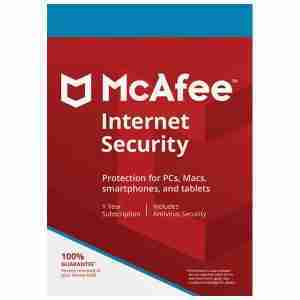 McAfee Internet Security 3 User 1 Year