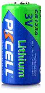 PKCell CR123A Lithium Battery