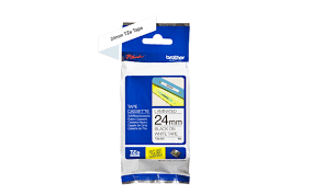 High-quality Brother TZe Tape TZ251 24MM Black on White for office and industrial labels
