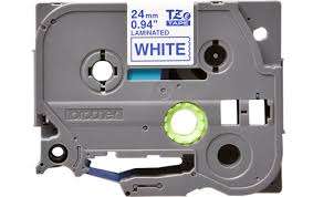 High-quality Brother Laminated TZE-253 Tape 24mm for easy-to-read, resistant labels.
