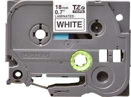 Brother TZe Tape TZ241 18MM Black on White for high-quality, durable labeling.