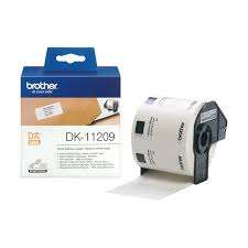 Brother DK-11209 29mm x 62mm Black on White label roll
