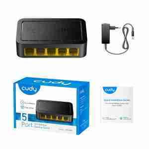 Alternative view of Cudy 5-Port 10-100 Mbps Desktop Switch Unmanaged