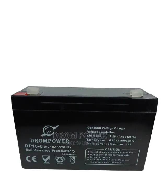 Drom Power 6V 10AH Battery