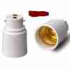 Pin to Screw Bulb Holder Adapter Converter