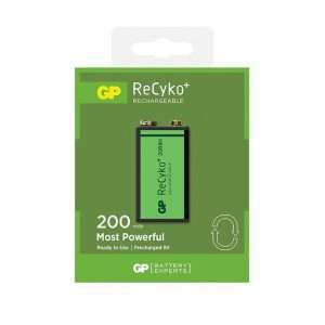 GP Recyko 9V Rechargeable 200mAH Battery