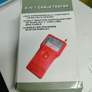 5-in-1 Cable Tester (RJ45 + RJ11 + USB + 1394 + BNC)