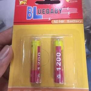 Bluebaby 1200 AAA Rechargeable NI-MH Batteries 2 Pack