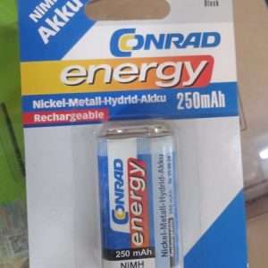 Conrad energy 9V 250mAh rechargeable Battery