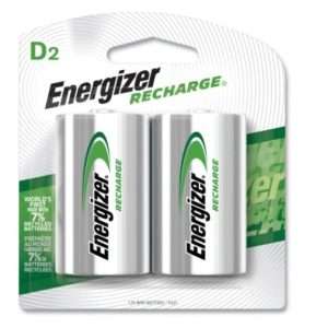 Energizer Recharge D2 Rechargeable Battery 2Pack