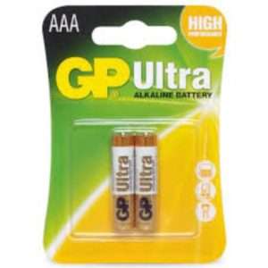 GP ultra alkaline AAA non-rechargeable battery 2 pack
