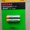 KODAK AAA rechargeable batteries 2 pack