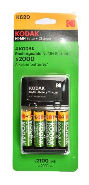 Kodak k620 standard charger plus 4 rechargeable AA batteries