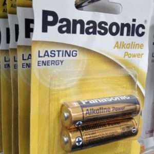 PANASONIC AA Alkaline Power Batteries 2 pack