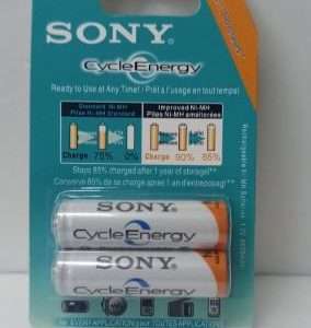 Sony Cycle Energy Rechargeable AA Batteries Ni-MH 4600 mAh