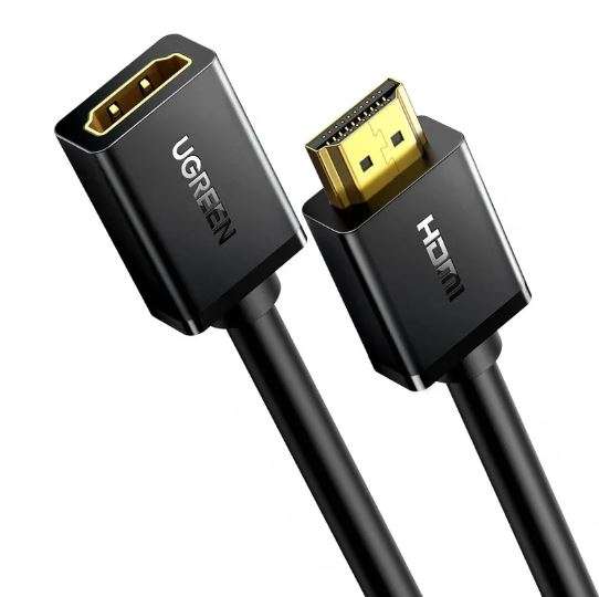 UGREEN HD107 HDMI 4K Cable Male to Female Black 1m (UG- 10141)