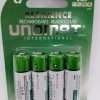 Unomat AA Rechargable 2500MaH Batteries 4 pack