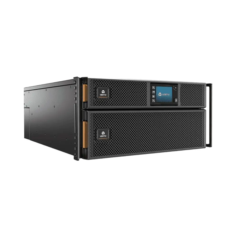 Vertiv Liebert GXT5 1ph UPS, 6kVA, input plug - hardwired, 5U, output – 230V, hardwired, output socket groups (6)C13 & (2)C19