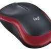 Logitech M185 Wireless Mouse - Red - 910-002237
