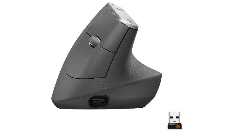 Logitech MX Vertical Ergonomic Wireless Mouse - 910-005448